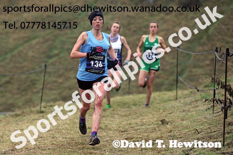Celtic Nations senior and junior womens Great Edinburgh Cross Country. Photo: David T. Hewitson/Sports for All Pics
